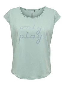 Only Fudie Loose SS Train dames sportshirt mint