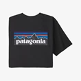 Patagonia P-6 Logo Tee casual t-shirt heren zwart