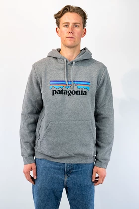 Patagonia P-6 Logo Uprisal casual sweater heren antraciet