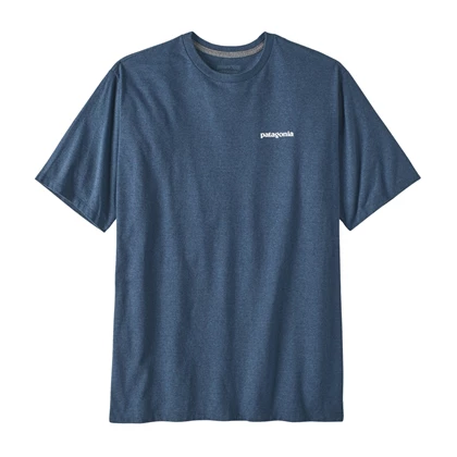 Patagonia P-6 Responsibili casual t-shirt heren blauw