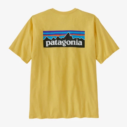 Patagonia P-6 Responsibili casual t-shirt heren geel