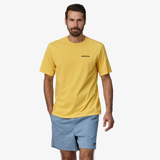 Patagonia P-6 Responsibili casual t-shirt heren geel