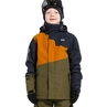 Rehall Miller-JR ski/snowboard jas jongens bruin dessin