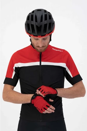 Rogelli Beste Koop Core Glove fietshandschoenen rood dessin