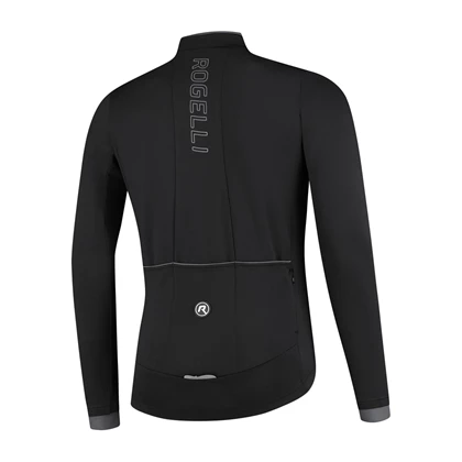 Rogelli Essential Jersey Long Sleeve +hele Rits hardloop sweater heren zwart