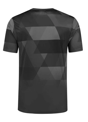 Rogelli Geometric T-Shirt hardloop shirt heren zwart dessin