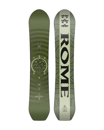 Rome Stale Crewzer all mountain snowboard zwart dessin