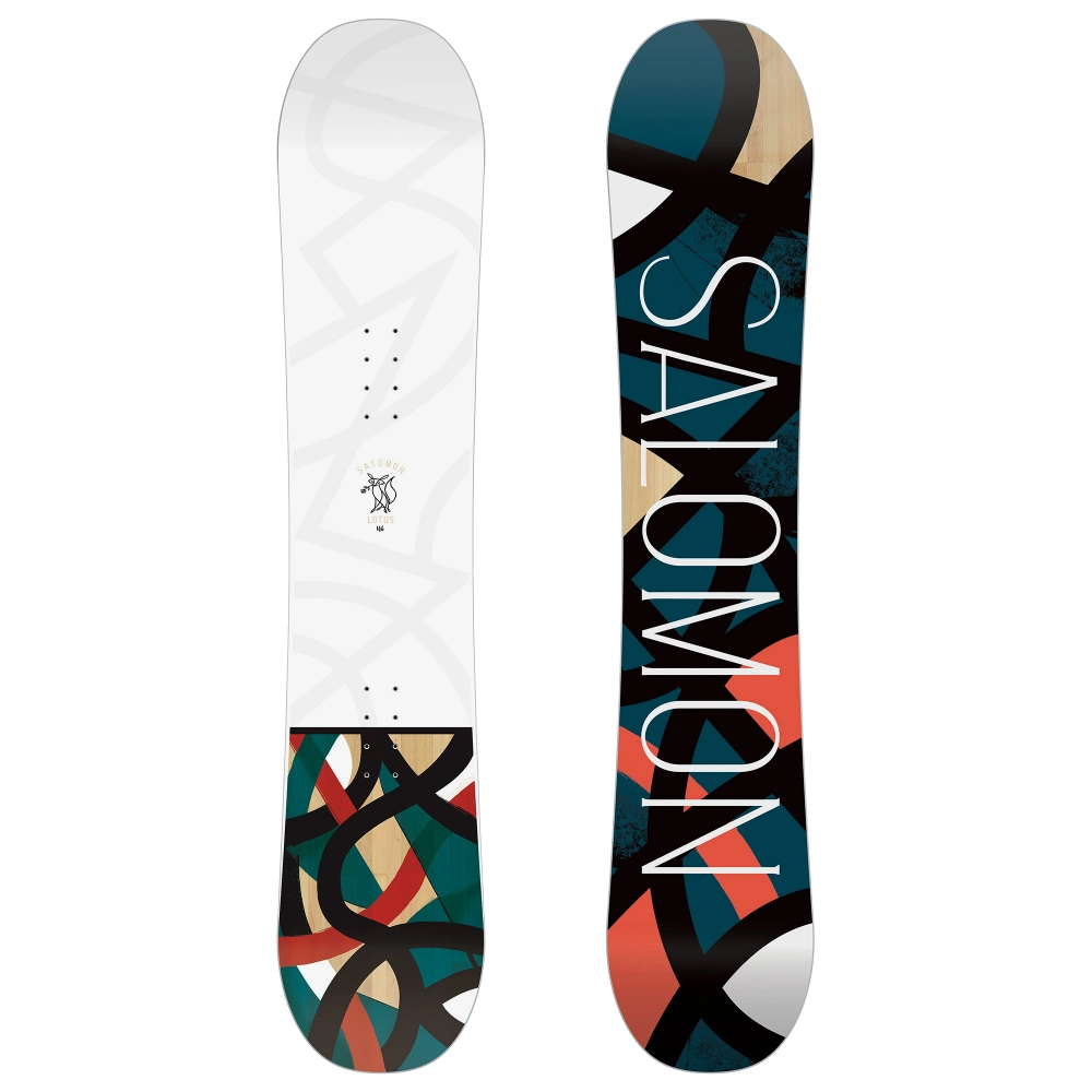 Salomon Beste Test Lotus Incl. Binding snowboard set dames wit van snowboard set