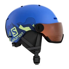 Salomon Grom Visor Blue junior helm blauw