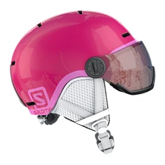 Salomon Grom Visor Pink snowboard helm meisjes pink