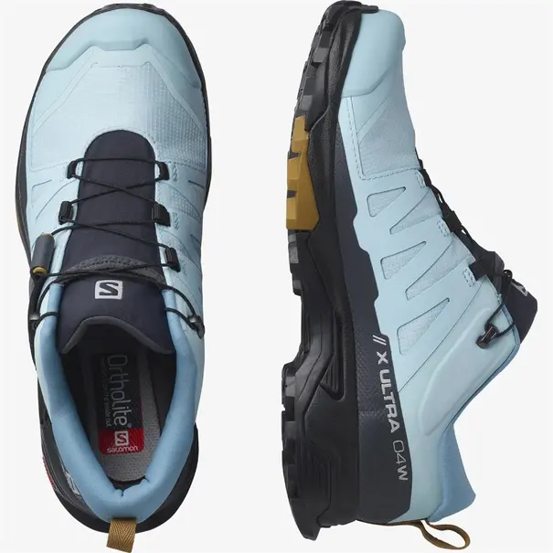 Salomon X Ultra 4 Low GTX wandelsneakers dames licht blauw