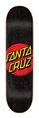 Santa cruz Classic Dot 8.25 skateboard deck zwart