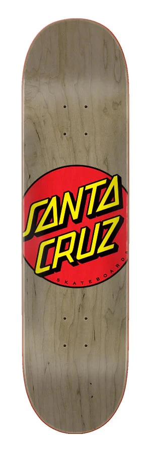 Santa cruz Classic Dot 8.375 skateboard deck bruin