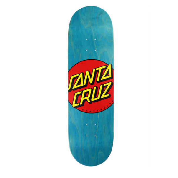 Santa cruz Classic Dot 8.5 skateboard deck donkerblauw