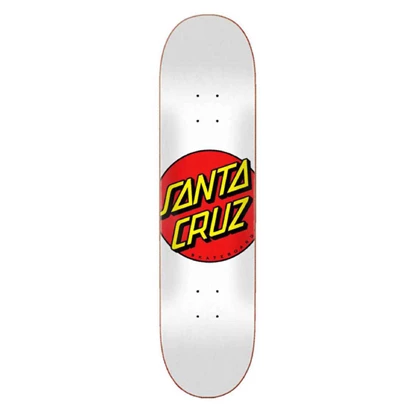 Santa cruz Classic Dot 8 skateboard deck wit