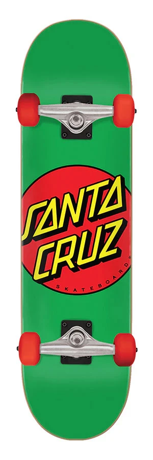 Santa cruz Classic Dot Mid skateboard complete groen