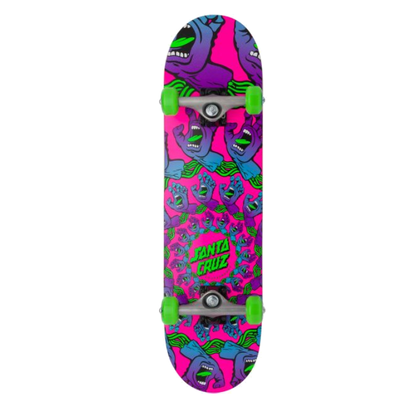 Santa cruz Mandala Hand Mini 7.75 skateboard complete pink