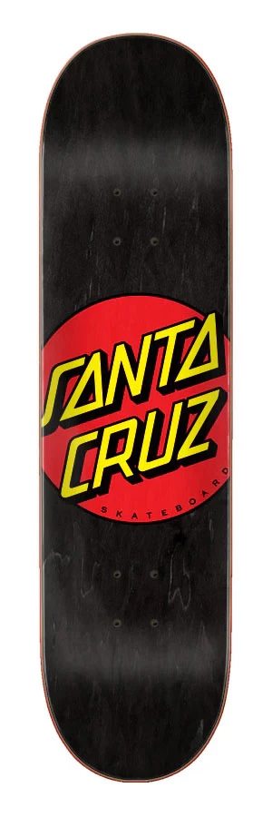 Santa cruz skateboard deck zwart