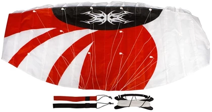 Schreuders Sport Parachute +lijnen matras vlieger rood dessin