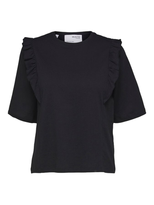 Selected Femme t-shirt dames zwart