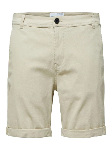 Selected Homme casual short heren licht taupe