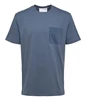 Selected Homme casual t-shirt heren donkerblauw