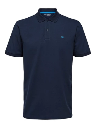 Selected Homme polo heren donkerblauw