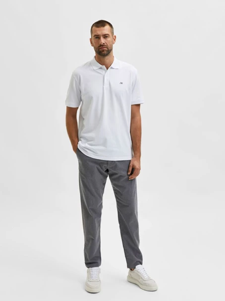 Selected Homme polo heren wit