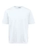 Selected SLHLOOSEGILMAN220 SS O-NECK TEE S casual t-shirt heren wit