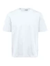 Selected SLHLOOSEGILMAN220 SS O-NECK TEE S casual t-shirt heren wit