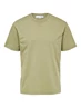 Selected SLHRELAXHERB O NECK TEE casual t-shirt heren groen