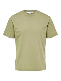 Selected SLHRELAXHERB O NECK TEE heren shirt groen
