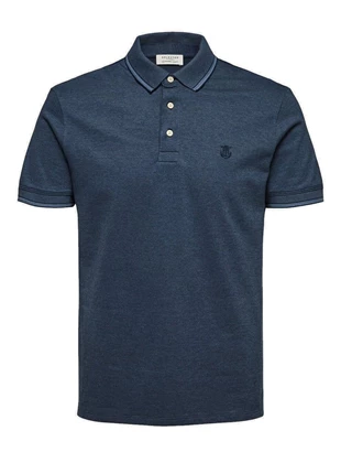 Selected SS Polo W polo heren donkerblauw