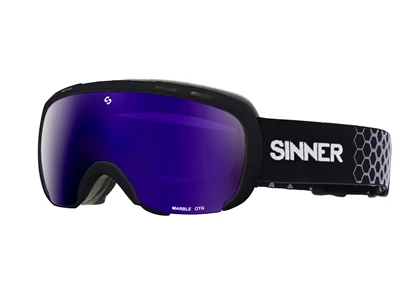 Sinner Marble OTG ski bril voor brildragers zwart