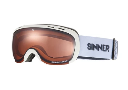 Sinner Voor Brildragers Marble ski bril voor brildragers wit