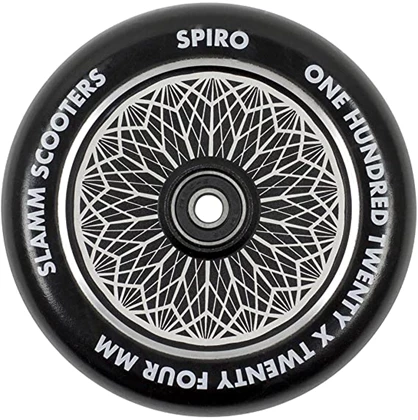 Slamm 120 MM Spiro Wheels Incl. Lagers step wielen zwart