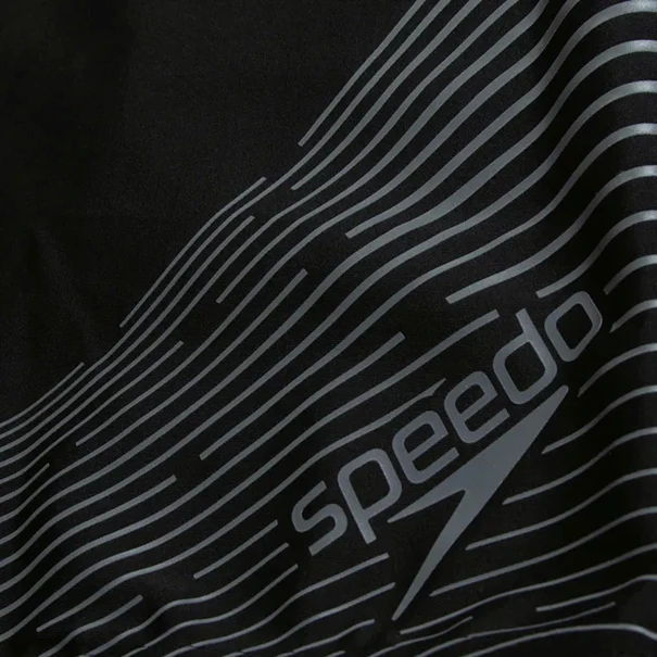 Speedo Eco Medley Logo zwemboxer heren zwart dessin