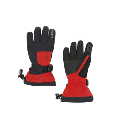 Spyder Overweb Junior ski handschoenen vinger jr j+m rood