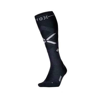 Stox ski sokken blauw dessin