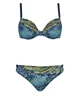 Sunflair 71140 bikini compleet dames blauw dessin