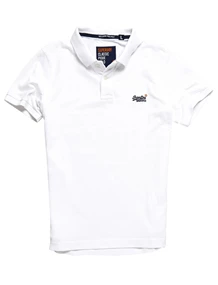 Super Dry Classic Pique S/S Polo heren polo wit