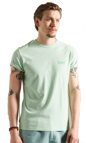 Super Dry Vintage Logo EMB heren t-shirt mint