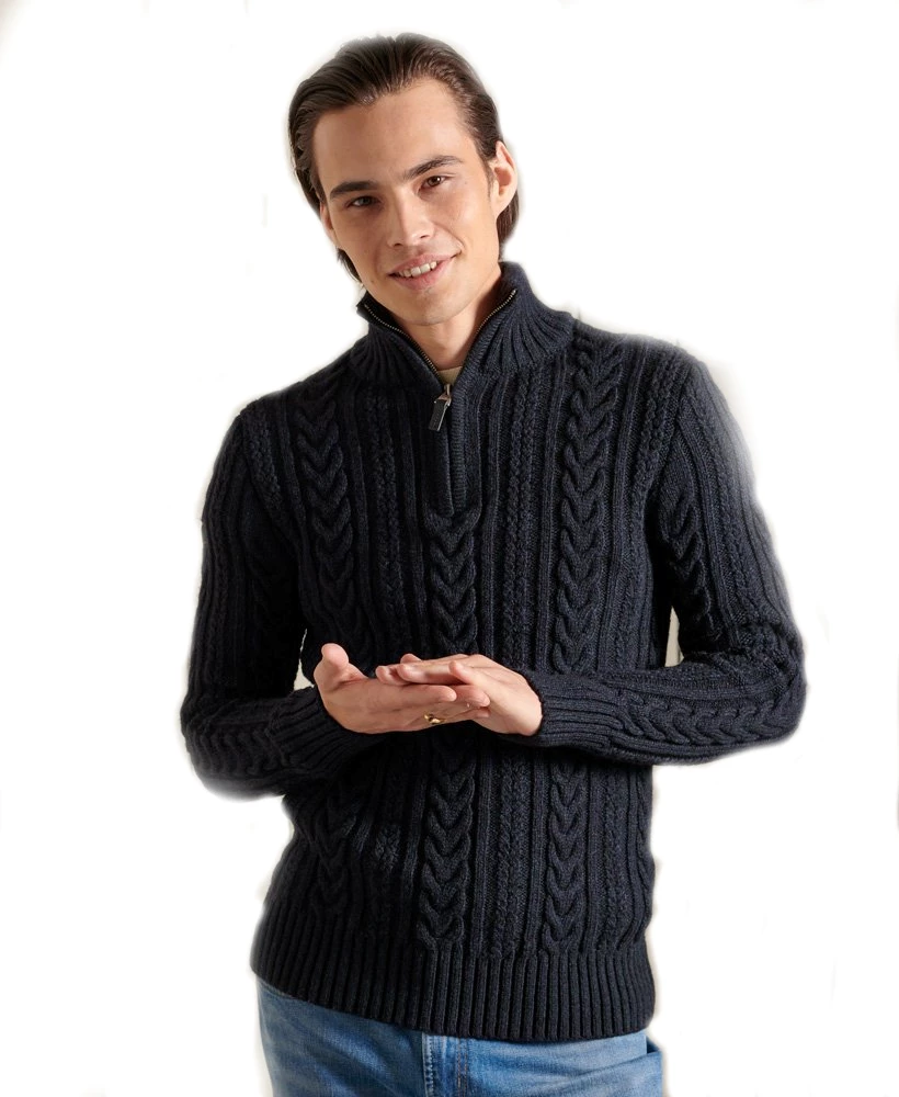 Superdry Jacob Henley casual sweater heren