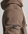 Superdry Vintage Corp Logo Work Hood casual sweater heren bruin