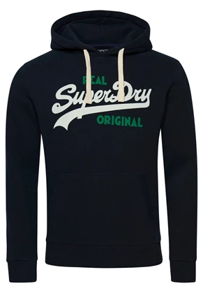 Superdry Vintage Logo Soda Pop casual sweater heren donkerblauw