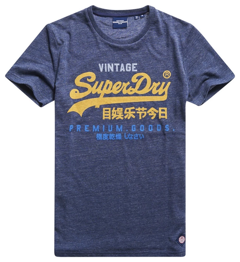 Superdry VL TRI Tee 220 casual t-shirt heren