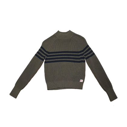 Superdry Whitaker Stripe Crew sweater dames khaki