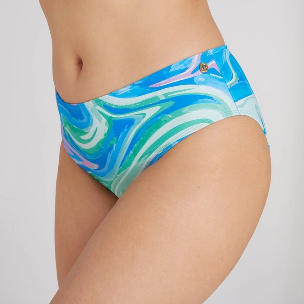 Ten Cate Midi bikini slip dames blauw dessin
