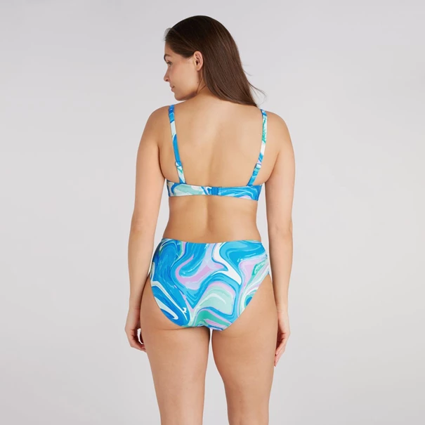 Ten Cate Twisted Padded Wired bikini top dames blauw dessin