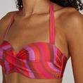 Ten Cate Twisted Padded Wired bikini top dames rood dessin